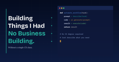 Daily AI Workflow for Coding - building things I had no business building